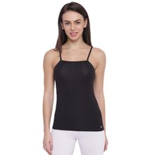 Enamor Essentials Womens E007-sleeveless Slim Fit Camisole Black