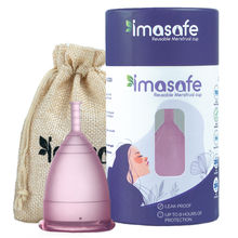 Imasafe 100% Medical Grade Silicone Menstrual Cup Ultra Soft Pink -Small