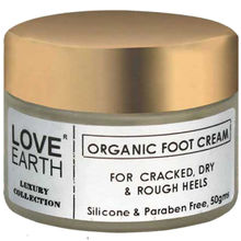 Love Earth Organic Foot Cream with Green Tea & Jojoba Oil for Skin Hydration and Soft Skin