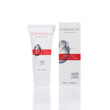 Clemence Organics, 2 In 1 Face Exfoliant + Mask
