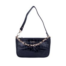 EASTHIDE Bella Baguette Black Handbag