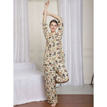 Shararat Womens Printed Top with Trousers Co-Ords (Set of 2)