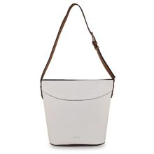 Accessorize London Womens Faux Leather White Large Hobo Shoulder Bag