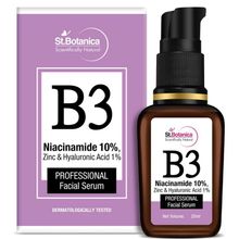 St.Botanica B3 Niacinamide 10%, Zinc & Hyaluronic Acid 1% Professional Face Serum