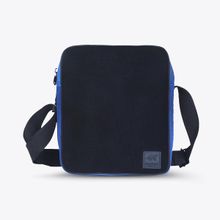 BadgePack Designs Ryu Messenger Blue Bag with 5 Printed Badges