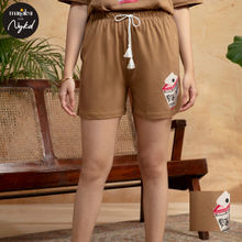 Nykd by Nykaa Cotton Shorts - Milky Way Brown NYS088