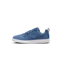 Nike Court Borough Low Premium Men Blue Basketball Shoes