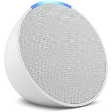 Amazon Echo Pop Full Sound Compact Smart Speaker with Alexa Glacier-White
