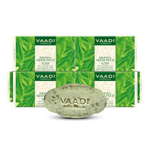 Vaadi Herbals Super Value Pack Of 6 Purifying Neem - Patti Soaps With Pure Neem Leaves