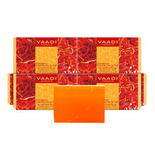 Vaadi Herbals Super Value Pack Of 6 Luxurious Saffron Soap - Skin Whitening Therapy