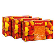 Vaadi Herbals Value Pack Of 3 Perky Peach Soap With Almond Oil
