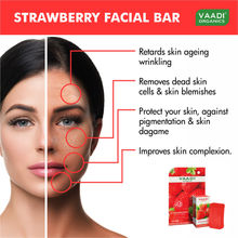 Vaadi Herbals Super Value Pack Of 6 Strawberry Facial Bars With Almond Oil & Grape Seed Extracts