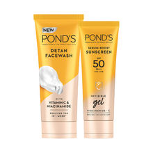 Ponds Sunscreen + De-Tan Facewash Combo