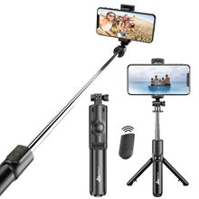 WeCool S1 Portable Bluetooth Selfie Stick with Wireless Remote, Extendable Tripod Stand for Mobile