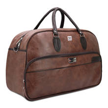 NFI Essentials Large Leather 20 Inch Duffle Brown Bag for Travel Men and Women Brown