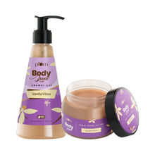 Plum BodyLovin' Vanilla Vibes Scrub & Shower Body Polishing Duo