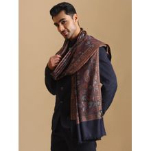 Zamour Jamawar Woven Jacquard Jaal Shawl