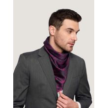 Waraq Charcoal & Ruby Deco Scarf