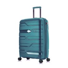 Nasher Miles Paris Hard-Sided Polypropylene Dark Green Trolley Bag
