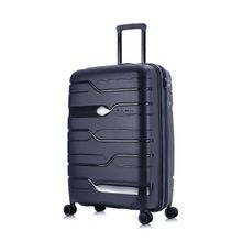 Nasher Miles Paris Hard-Sided Polypropylene Navy Blue Trolley Bag