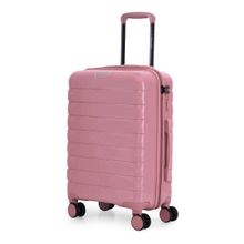 Nasher Miles Vienna Hard-Sided Polypropylene Pink Trolley Bag