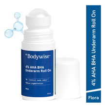 Be Bodywise 4% AHA BHA Underarm Roll On- Prevents Odour, Fades Pigmentation- For Radiant Underarm