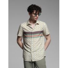 Jack & Jones Multicolor Rayon Comfort Fit Abstract Shirt