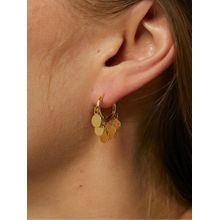 ISHKAARA Gold Coin Hanging Hoops