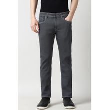 Peter England Men Grey Mid Wash Low Skinny Fit Jeans