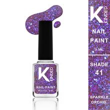 KINDED Nail Paint Topper Coat Textured Glitter Nail Art - 41 Sparkle Orchid