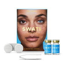Swati Cosmetics Coloured Contact Lenses Aquamarine 6 months Power -2.25