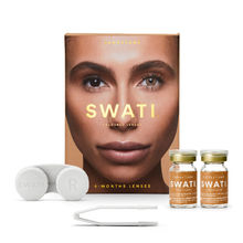 Swati Cosmetics Coloured Contact Lenses Sandstone 6 months Power -1.00