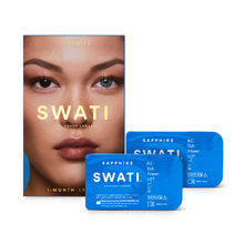 Swati Cosmetics Coloured Contact Lenses Sapphire 1 month Power -1.50