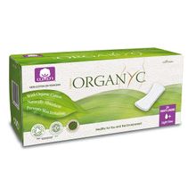 Organyc 100% Cotton Flat Ultrathin Panty Liners - 24 Pieces