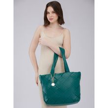 Caprese Women Teal Merlin Tote Bag (L)