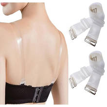 BRACHY Womens Detachable Light Weight Silicone Adjustable Bra Straps (Pack of 2)