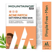 MOUNTAINOR Acne Pimple Patch - Tea Tree Oil + Hydrocolloid Patches - For Men
