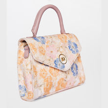 AND Floral Print Beige Sling Bag For Women