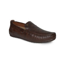 BUCKAROO BALZAC Genuine Leather Casual Loafers Brown
