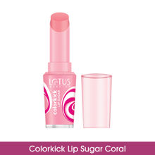 Lotus Make-Up Colorkick Lip Color Sugar Rose, SPF 20, Shea Butter & Vitamin E, Exfoliating