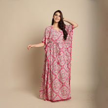 Secret Wish Pink Printed Rayon Kaftan