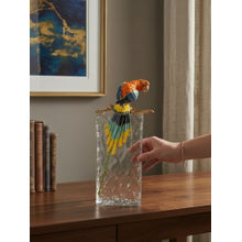 Smokey Cocktail Multi-Color Option C Crystal Frosted Bird Decor Sculpture