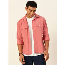 JAVINISHKA Premium Pink Cargo Regular Fit Unisex Cotton Overshirt