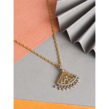 CLARA 925 Silver Gold Rhodium Plated Swiss Zirconia Irina Pendant Chain Necklace for Women