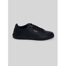 Pepe Jeans Black Low-Cut Anti-Skid Cupsole Sneakers