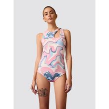 Muvazo Psychedelic Print Bodysuit