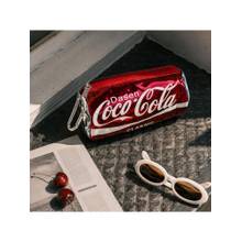 ISHKAARA Red Coca-Cola Can Shaped Zipper Pouch with Carabiner Clip