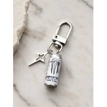 ISHKAARA Mini Can Bag Charm Soda Can Keychain Monster Energy Zero Ultra Edition