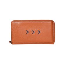 Sassora Premium Leather Women Brown Mobile Sling Bag