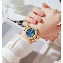 Giordano Elegant Crystal Design with sub dial and Diamond studded stainless steel strap (M)